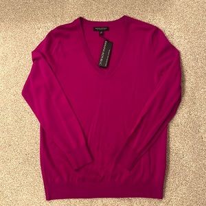 Banana Republic merino wool v-neck sweater. Size small. New!